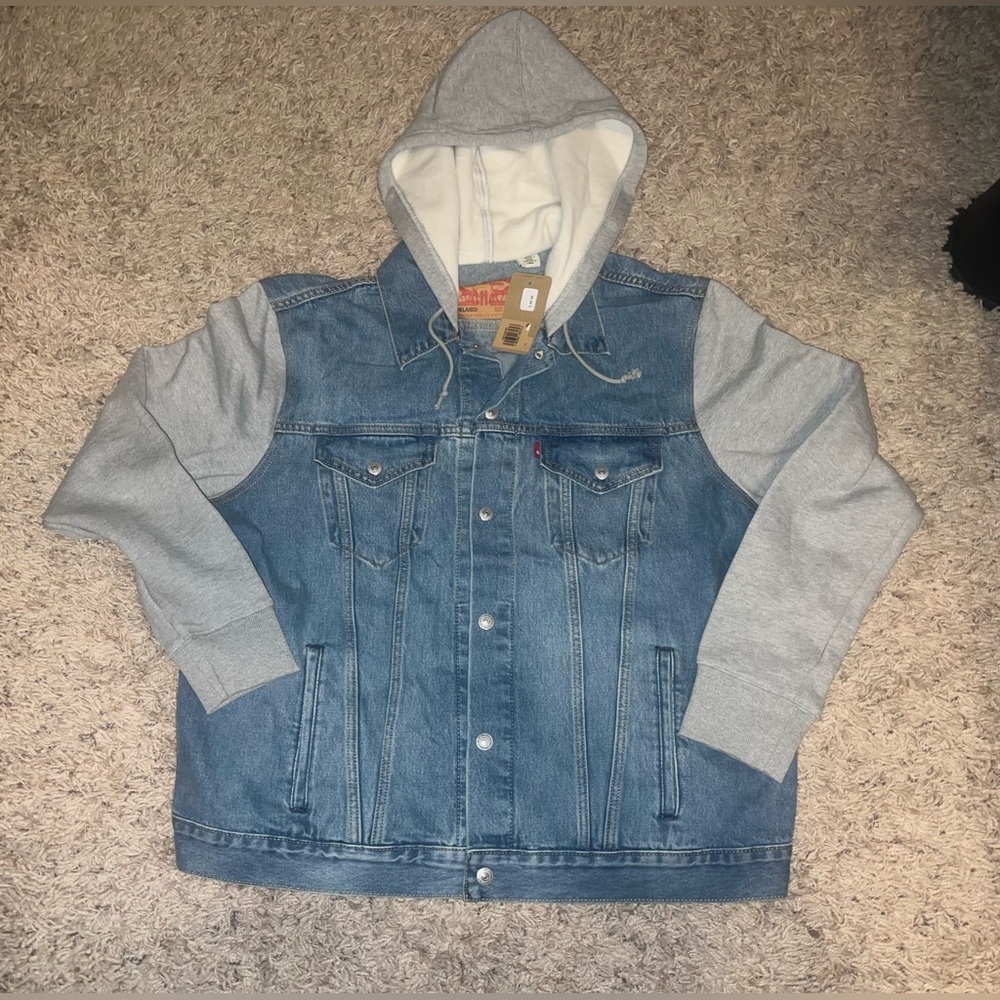 Mens xl Levi denim jacket new with tags - Picture 1 of 6